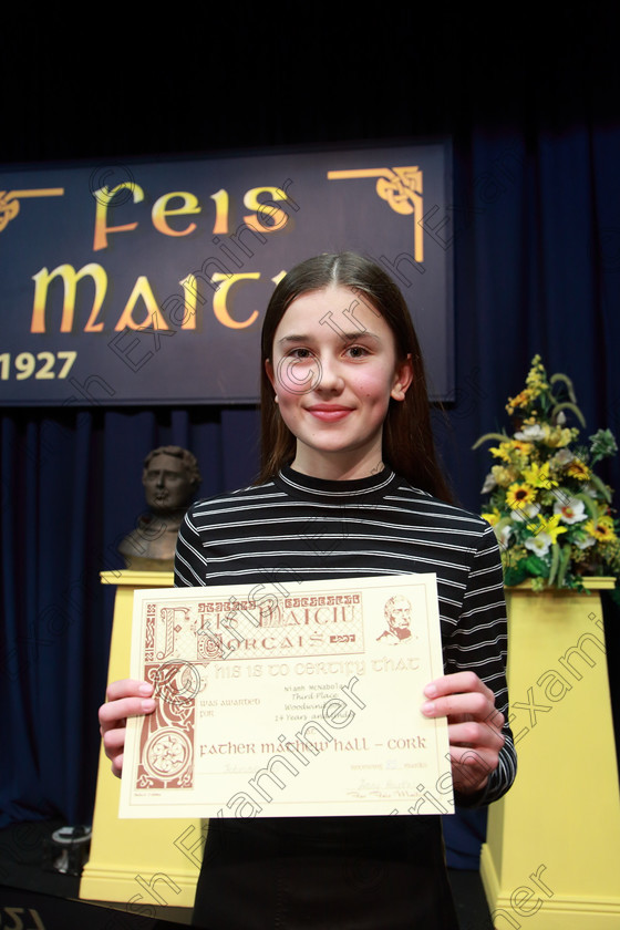 Feis11022019Mon30 
 30
3rd place Niamh McNabola from Aherla.

Class: 213: “The Daly Perpetual Cup” Woodwind 14 Years and Under–Section 2; Programme not to exceed 8 minutes.

Feis Maitiú 93rd Festival held in Fr. Mathew Hall. EEjob 11/02/2019. Picture: Gerard Bonus