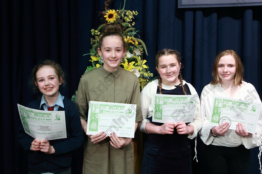 Feis21022018Wed55 
 55
Commended Kellie Anne Holms, Saoirse McGuinness, Mary Mate O’Brien and Clodagh Kelly.
 Speech and Drama Class: 327: “The Hartland Memorial Perpetual Trophy” Dramatic Solo12 years and under section 3 Feis Maitiú 92nd Festival held in Fr. Mathew Hall, EEjob 21/02/2018 Picture: Gerard Bonus.