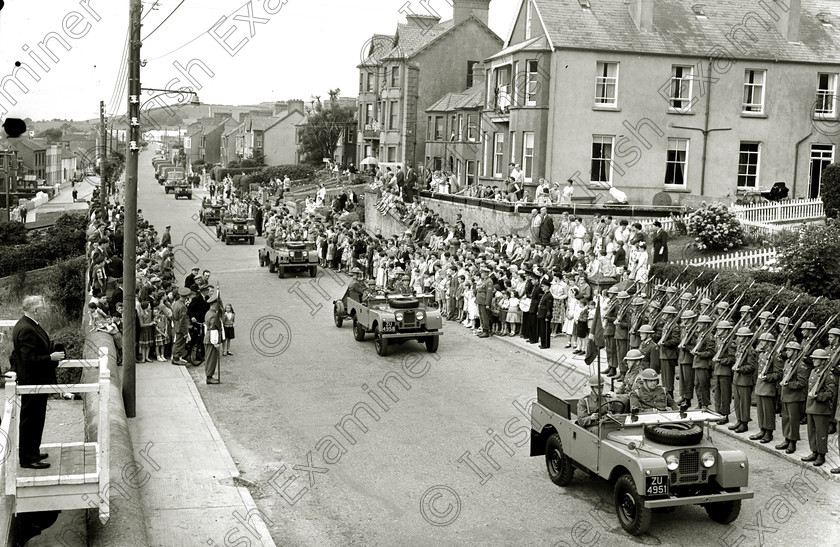 121659 -1268070646 
 pic for memory lane - army parade in Youghal 22/07/56 OLD CORK BLACK AND WHITE PICS 99