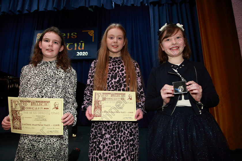 Feis07022020Fri36 
 36
Third Place for Roisín O’Shea from Rosscarbery; Ave Weldon from Killarney and Silver for Amelia O’Flynn from Carrigaline

Class:54: Vocal Girls Solo Singing 11 Years and Under

Feis20: Feis Maitiú festival held in Father Mathew Hall: EEjob: 07/02/2020: Picture: Ger Bonus.