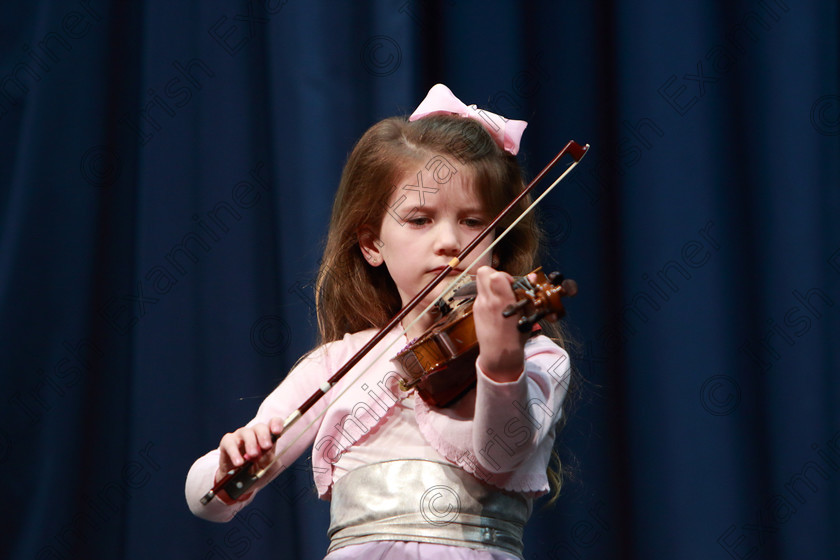 Feis0402109Mon17 
 16~17
Neasa Randles performing set piece.

Class: 242: Violin Solo 8 Years and Under (a) Carse–Petite Reverie (Classical Carse Bk.1) (b) Contrasting piece not to exceed 2 minutes.

Feis Maitiú 93rd Festival held in Fr. Matthew Hall. EEjob 04/02/2019. Picture: Gerard Bonus