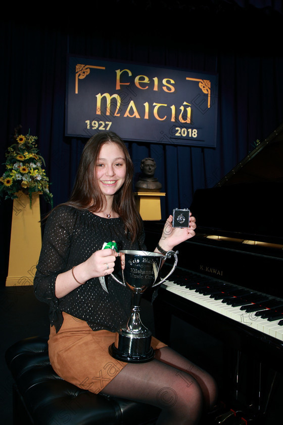 Feis02022018Fri38 
 38
Cup Winner and Silver Medallist Aisling O’Connor from Bishopstown.
 Class: 183: “The Kilshanna Music Perpetual Cup” Piano Solo 16 Years and Over Confined Feis Maitiú 92nd Festival held in Fr. Matthew Hall. EEjob 02/02/2018 Picture: Gerard Bonus.