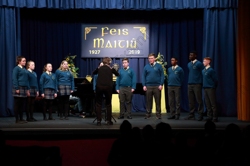 Feis08022019Fri17 
 14~17
Glanmire Community School singing “Tears in Heaven” conducted by Ann Manning.

Class: 88: Group Singing “The Hilsers of Cork Perpetual Trophy” 16 Years and Under

Feis Maitiú 93rd Festival held in Fr. Matthew Hall. EEjob 08/02/2019. Picture: Gerard Bonus