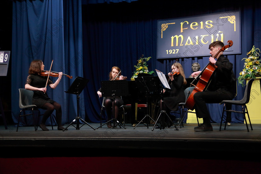 Feis10022019Sun29 
 29
The Mia Quartet: Ryan McCarthy, Anna O’Sullivan, Mia Casey and Georgina McCarthy.

Class: 269: “The Lane Perpetual Cup” Chamber Music 18 Years and Under
Two Contrasting Pieces, not to exceed 12 minutes

Feis Maitiú 93rd Festival held in Fr. Matthew Hall. EEjob 10/02/2019. Picture: Gerard Bonus
