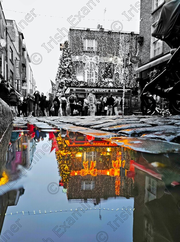 James Grandfield Reflection perspective 
 Christmas in Temple Bar with a different reflection perspective.