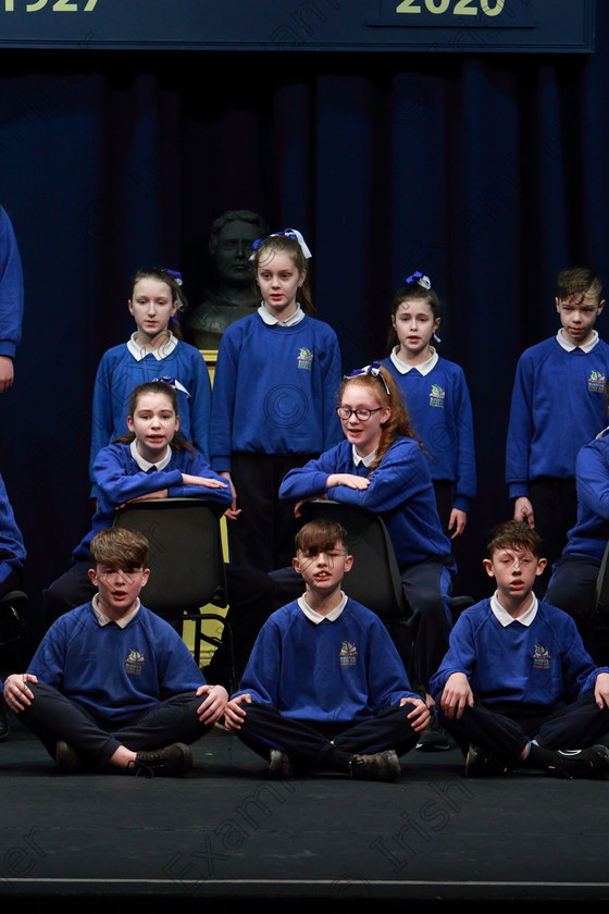 Feis12032020Thur12 
 11~15
Third Place performance from Bun Scoil Rinn An Chabhlaigh performing Playground as their own choice

Class:474: “The Junior Perpetual Cup” 6th Class Choral Speaking

Feis20: Feis Maitiú festival held in Father Mathew Hall: EEjob: 12/03/2020: Picture: Ger Bonus.