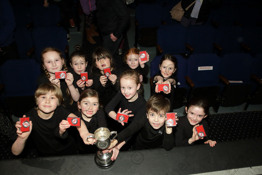 Feis20032018Tue65 
 65
Cup winners and Silver Medallists; Ellis Stage School Mayfield for their performance of “Puppy Problems”.
 Speech and Drama Class: 469: “The Thomas O’Connell Memorial Perpetual Cup” Group Mime 9 Years and Under Feis Maitiú 92nd Festival held in Fr. Mathew Hall. EEjob 20/03/2018 Picture: Gerard Bonus.