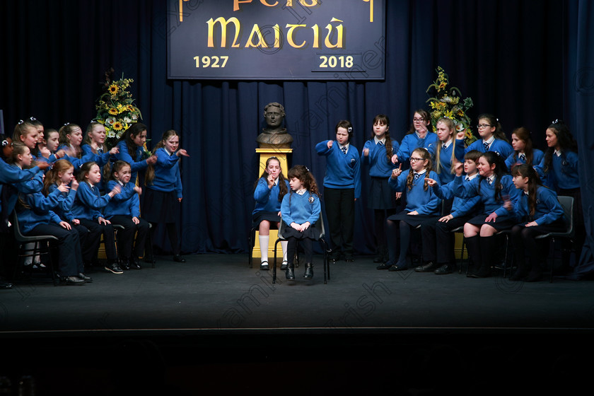 Feis21022018Wed19(1) 
 16~20
St. Mary’s Cobh 5th Class performing Trial of Derrick Drew as their own choice.
 Speech and Drama Classes: 485: Action Verse “The O’Brien Perpetual Cup”5th Class and Class: 484: “The Sri Lanka Festival Perpetual Trophy” 6th Class, Feis Maitiú 92nd Festival held in Fr. Mathew Hall. EEjob 21/02/2018 Picture: Gerard Bonus.