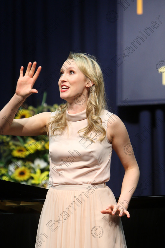 Feis04032018Sun21 
 20~21
Fiona Falvey from Carrigaline performing with Accompanist Tom Doyle.
 Singing and School Choirs Class: 13: The Lieder Perpetual Prize” and “Doyle Bursary” Bursary Value €100 Lieder Repertoire Feis Maitiú 92nd Festival held in Fr. Mathew Hall. EEjob 04/03/2018 Picture: Gerard Bonus