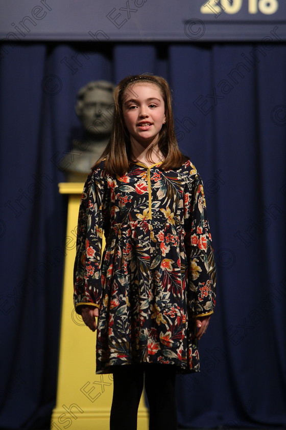 Feis25032018Sun60 
 60
Lily Sammon reciting her poem

Speech and Drama Class: 366: Solo Verse Speaking Girls 9 Years and Under Section 5 Feis Maitiú 92nd Festival held in Fr. Mathew Hall. EEjob 25/03/2018 Picture: Gerard Bonus