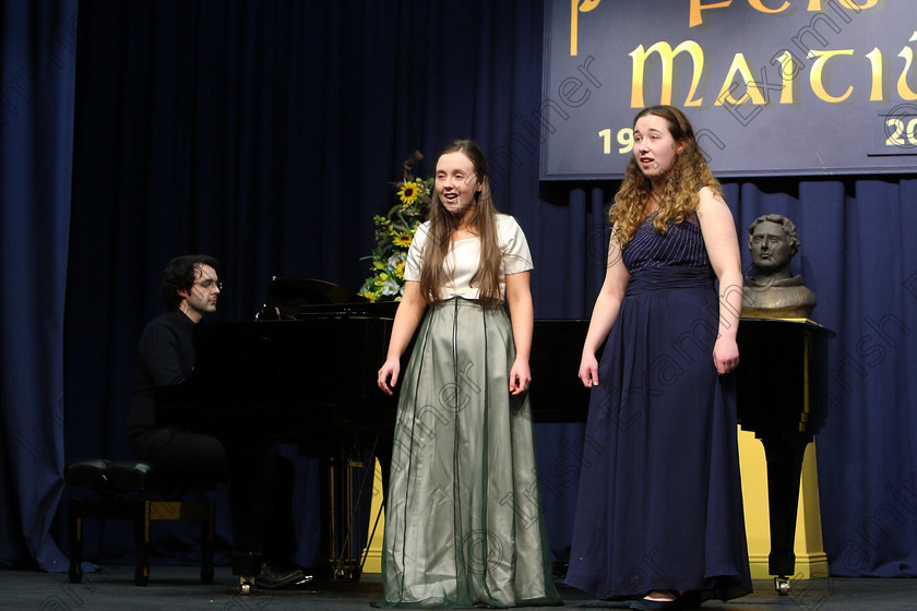 Feis05032018Mon57 
 56
Duet Emily Keys from Ballylanders and Caoimhe Healy from Watergrasshill performing.
 Singing and School Choirs Class: 91: “The Fr. Alexis Kiely Memorial Perpetual Cup” Vocal Duets 18 Years and Under Feis Maitiú 92nd Festival held in Fr. Mathew Hall. EEjob 05/03/2018 Picture: Gerard Bonus