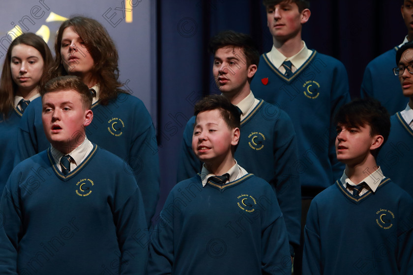 Feis12042018Thu58 
 56~60
Glanmire Community School Senior Choir singing “The Water Is Wild” and “Mack The Knife” Conducted by Ann Mannix.

Singing Class: 81: “The Father Mathew Perpetual Shield” 19 Years and Under Feis Maitiú 92nd Festival held in Fr. Mathew Hall. EEjob 12/04/2018 Picture: Gerard Bonus