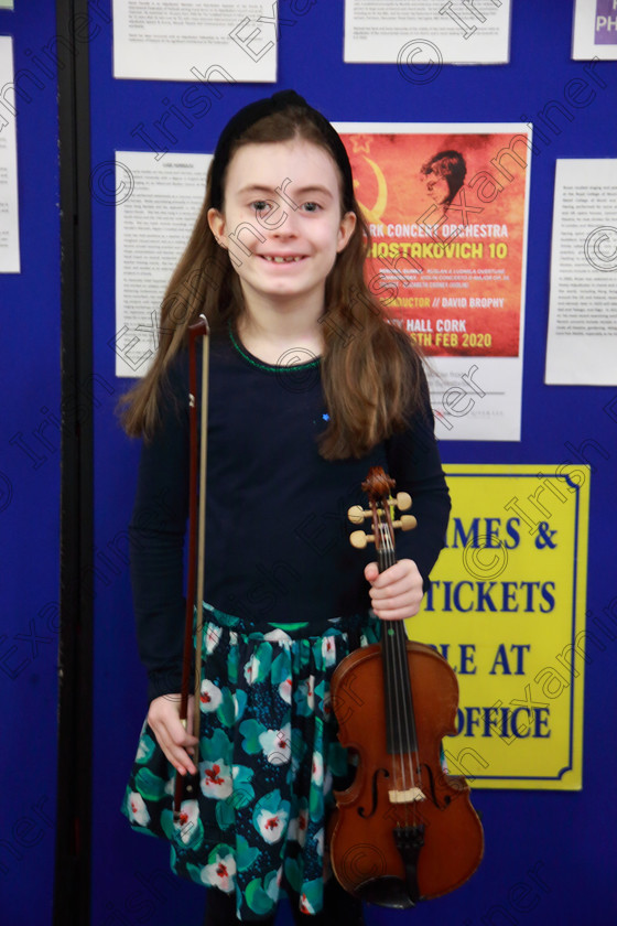 Feis04022020Tues08 
 8
Performer Eva Gleeson from Ennis Co. Clare.

Class:242: Violin Solo 8 year and under

Feis20: Feis Maitiú festival held in Father Mathew Hall: EEjob: 04/02/2020: Picture: Ger Bonus.
