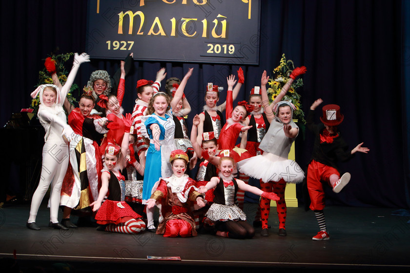 Feis12022019Tue52 
 49~53
CADA Performing Arts presenting Alice in the underworld.

Class: 102: “The Juvenile Perpetual Cup” Group Action Songs 13 Years and Under A programme not to exceed 10minutes.

Feis Maitiú 93rd Festival held in Fr. Mathew Hall. EEjob 12/02/2019. Picture: Gerard Bonus