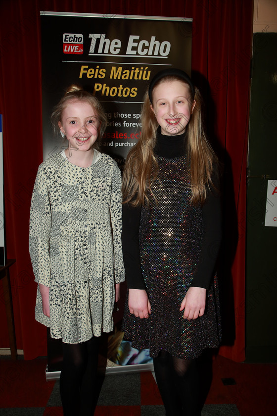 Feis25022020Tues33 
 33
Aideen O’Connell from Killarney and Maya Cashell from Douglas.

Class:214: “The Casey Perpetual Cup” Woodwind Solo 12 Years and Under

Feis20: Feis Maitiú festival held in Father Mathew Hall: EEjob: 25/02/2020: Picture: Ger Bonus
