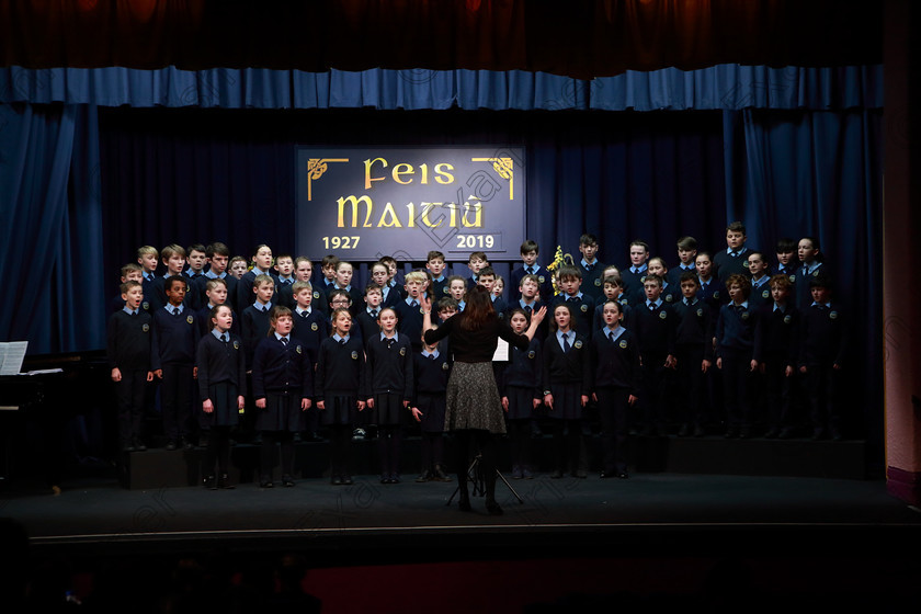 Feis28022019Thu40 
 40~41
Scoil Naomh Fionán. Rennies “The Void” and “Rattling Bog”.

Class: 85: The Soroptimist International (Cork) Perpetual Trophy and Bursary”
Bursary Value €130 Unison or Part Choirs 13 Years and Under Two contrasting folk songs.

Feis Maitiú 93rd Festival held in Fr. Mathew Hall. EEjob 28/02/2019. Picture: Gerard Bonus