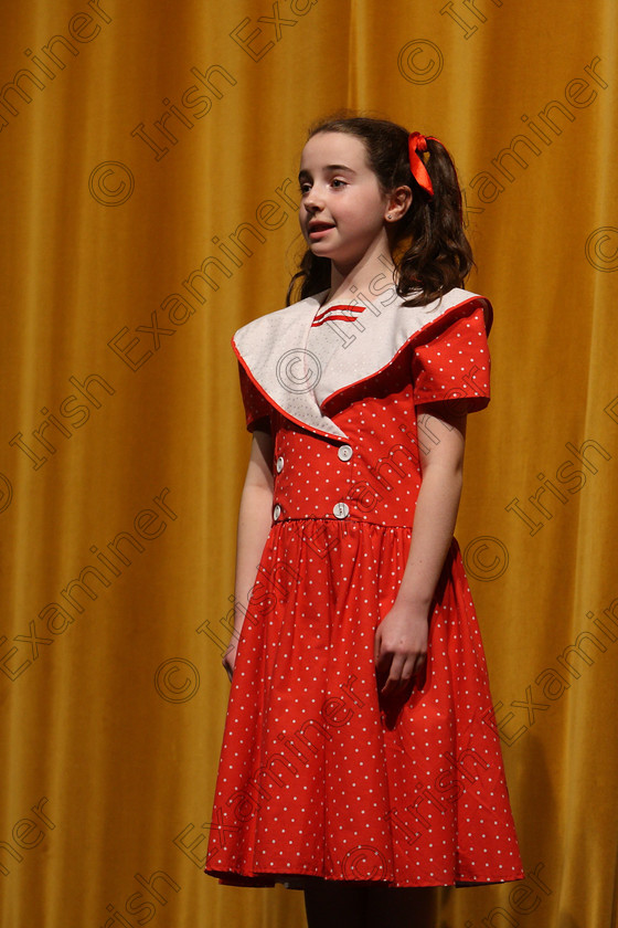 Feis16032018Fri01 
 1~2
Mary Coleman giving a Commend performance of “Veruca Salt” from Charlie and the Chocolate Factory.
 Speech and Drama Class: 328: “The Fr. Nessan Shaw Memorial Perpetual Cup” Dramatic Solo 10 Years and Under Section 3 Feis Maitiú 92nd Festival held in Fr. Mathew Hall. EEjob 16/03/2018 Picture: Gerard Bonus.