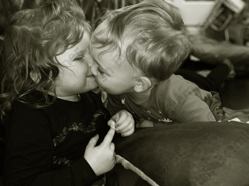 penny and callum 
 Two years old Penny Sexton and Callum Bastable-Ahern are best of friends and when they meet and part there's always a kiss and a hug