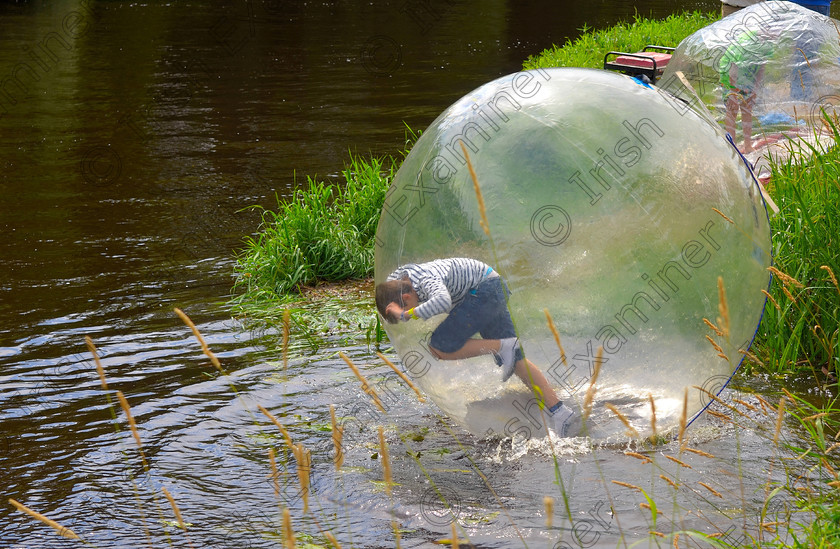 SHF133 
 Photograph taken at the Scariff Harbour Festival in Co. Clare, I call it "A total head the ball". Picture: Sean McInerney