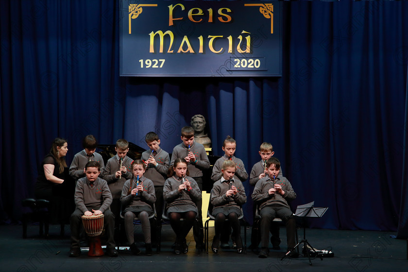 Feis28022020Fri24 
 23~25
Ballinora NS performing The Dawning of The Day.

Class:284: “The Father Mathew Street Perpetual Trophy” Primary School Bands –Mixed Instruments

Feis20: Feis Maitiú festival held in Father Mathew Hall: EEjob: 28/02/2020: Picture: Ger Bonus.