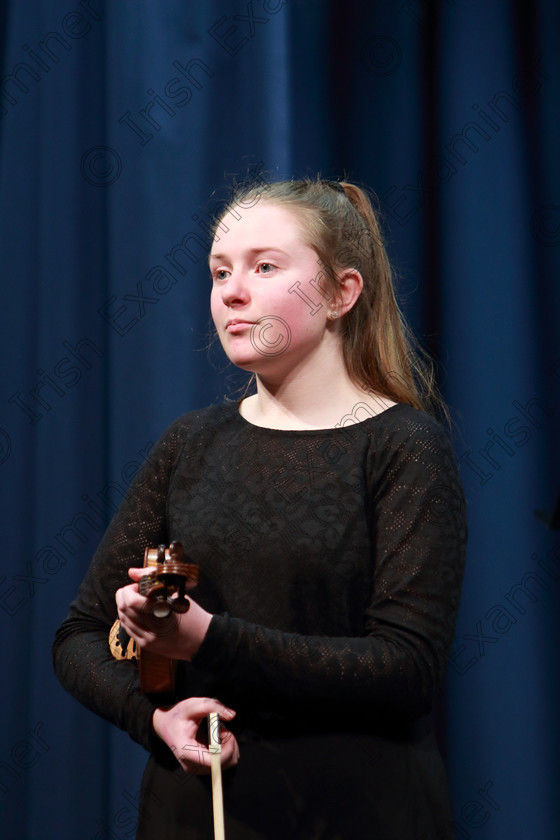 Feis0502109Tue23 
 23~24
Sinead Fleming performing.

Class: 232: “The Houlihan Memorial Perpetual Cup” String Repertoire 14 Years and Under Programme of contrasting style and period, time limit 12 minutes.

Feis Maitiú 93rd Festival held in Fr. Matthew Hall. EEjob 05/02/2019. Picture: Gerard Bonus