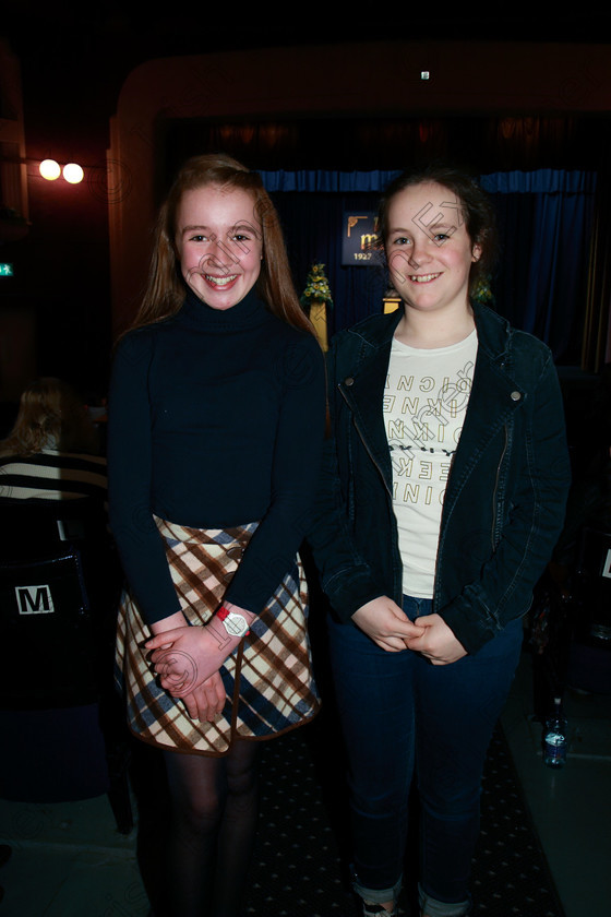 Feis26022018Mon05 
 5
Performers Kate McSweeney and Isabelle Healy from Clougheen and Rochestown.
 Speech and Drama Class: 364: Solo Verse Speaking Girls 11 Years and Under Section 2 Feis Maitiú 92nd Festival held in Fr. Mathew Hall. EEjob 26/02/2018 Picture: Gerard Bonus.