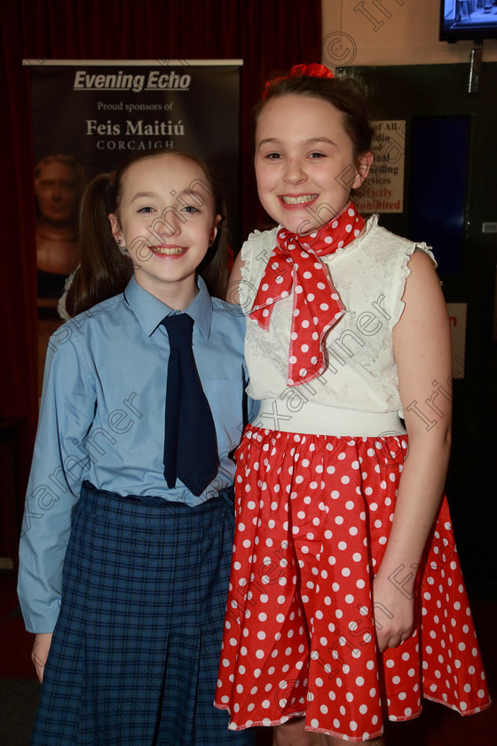 Feis04032019Mon45 
 45
Performers Lilly O’Brien and Katie Sullivan from Bweeng and Mallow.

Feis Maitiú 93rd Festival held in Fr. Mathew Hall. EEjob 04/03/2019. Picture: Gerard Bonus

Feis Maitiú 93rd Festival held in Fr. Mathew Hall. EEjob 04/03/2019. Picture: Gerard Bonus