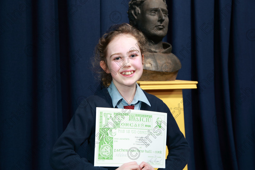 Feis21022018Wed51 
 51
Commended Katie Anne Holms from Ovens.
 Speech and Drama Class: 327: “The Hartland Memorial Perpetual Trophy” Dramatic Solo12 years and under section 3 Feis Maitiú 92nd Festival held in Fr. Mathew Hall, EEjob 21/02/2018 Picture: Gerard Bonus.