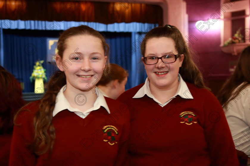 Feis27022019Wed46 
 46
Michelle Cooney and Abbie Downs from Loreto Fermoy.

Class: 83: “The Loreto Perpetual Cup” Secondary School Unison Choirs

Feis Maitiú 93rd Festival held in Fr. Mathew Hall. EEjob 27/02/2019. Picture: Gerard Bonus