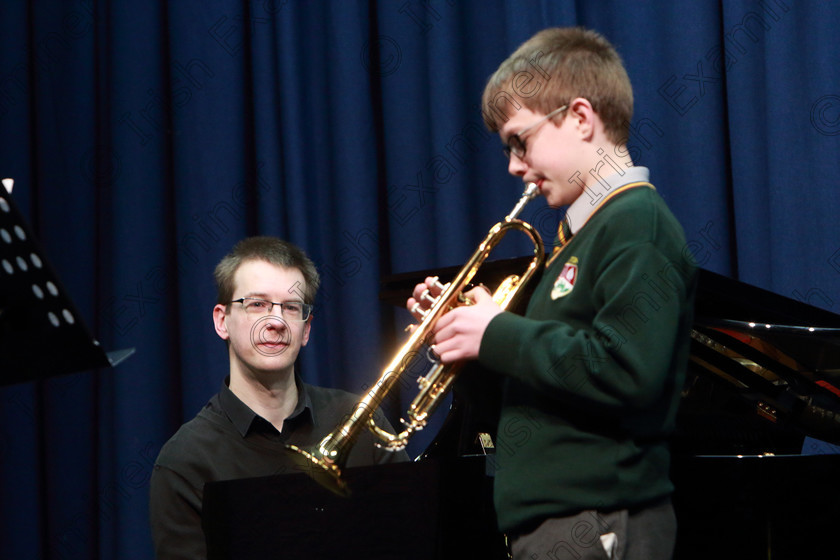 Feis28022020Fri05 
 5
Liam O’Neill from Blackrock tuning up with Accompanist: Conor Palliser.

Class:205: Brass Solo 12 Years and Under

Feis20: Feis Maitiú festival held in Father Mathew Hall: EEjob: 28/02/2020: Picture: Ger Bonus.
