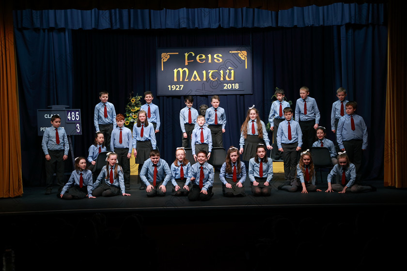 Feis21022018Wed24(1) 
 21~25
Ovens NS 5th Class performing “Miller’s End” as their own choice.
 Speech and Drama Classes: 485: Action Verse “The O’Brien Perpetual Cup”5th Class and Class: 484: “The Sri Lanka Festival Perpetual Trophy” 6th Class, Feis Maitiú 92nd Festival held in Fr. Mathew Hall. EEjob 21/02/2018 Picture: Gerard Bonus.