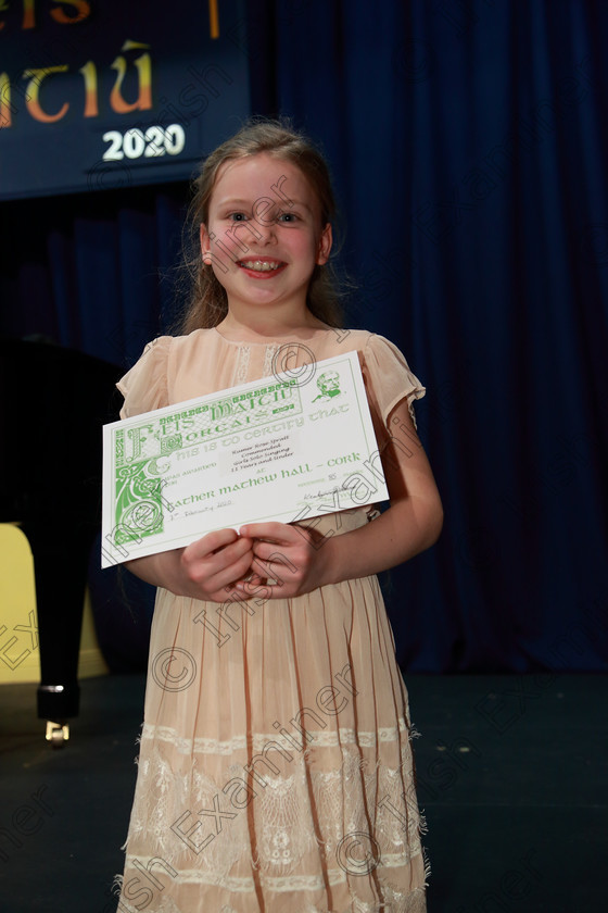 Feis07022020Fri39 
 39 Commended, Rumer Rose Spratt from Ballinhassig.

Class:54: Vocal Girls Solo Singing 11 Years and Under

Feis20: Feis Maitiú festival held in Father Mathew Hall: EEjob: 07/02/2020: Picture: Ger Bonus.