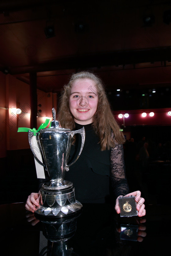 Feis31012018Wed51 
 51
Helen Ruthledge from Blackrock Cup winner and Gold Medallist.
 Instrumental Music; Class: 236 “The Shanahan & Co. Perpetual Cup”: Advance Violin, one movement from a Concerto; Feis Maitiú 92nd Festival held in Fr. Matthew Hall. EEjob 31/01/2018. Picture: Gerard Bonus.