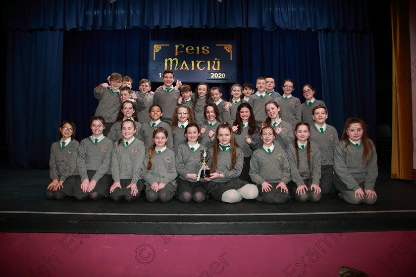 Feis12032020Thur36 
 36
Cup Winners an Teaghlaigh Naofa Ballyphehane for their performance of Sick.

Class:474: “The Junior Perpetual Cup” 6th Class Choral Speaking

Feis20: Feis Maitiú festival held in Father Mathew Hall: EEjob: 12/03/2020: Picture: Ger Bonus.
