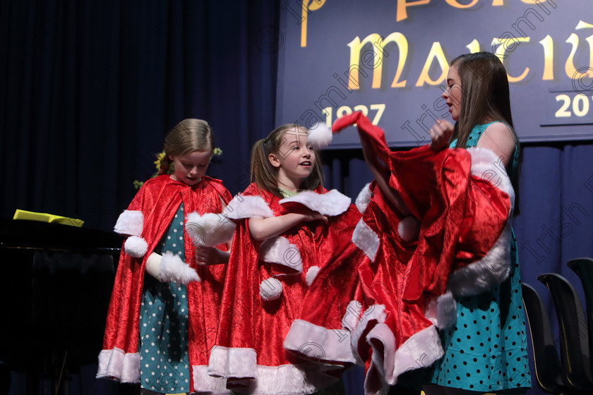 Feis27032018Tue76 
 65~69
A fabulous 90 marks for the family of Faye, Sophia and Charlotte Herlihy from Ballinhassig performed in the Family Class A programme of own choice not to exceed 10 minutes they called it “Sisterhood” every adjudicator at this year’s Feis awarded the top mark of 90 points to one or two acts, many adjudicators don’t give the highest score in years of adjudicating, reflecting the very high standard going through the doors of Fr. Mathew Hall. 
 Feis Maitiú 92nd Festival held in Fr. Mathew Hall. EEjob 28/03/2018 Picture: Gerard Bonus