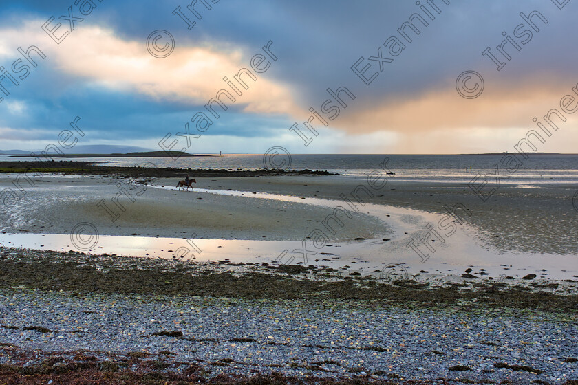 DSC06502 
 As the sun set on Ballyloughane beach in Renmore Galway,a horse gets ready for a fresh dip.