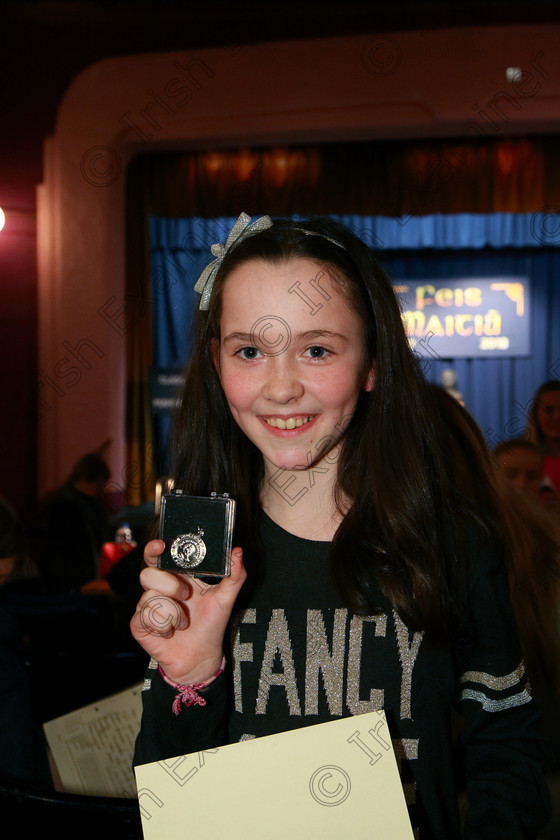 Feis12032018Mon45 
 45
Silver Medallist Aoibhe Greally from Carrigaline.
 Speech and Drama Class: 365: Solo Verse Speaking Girls 10 Years and Under Section 4 Feis Maitiú 92nd Festival held in Fr. Mathew Hall. EEjob 12/03/2018 Picture: Gerard Bonus