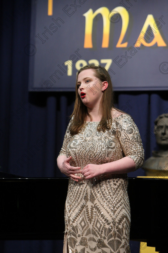 Feis05032018Mon52 
 52
Sinead Carroll from Killarney performing.
 Singing and School Choirs Class: 51: “The Mollie Petrie Memorial Cup” Girls Solo Singing 18 Years and Under Feis Maitiú 92nd Festival held in Fr. Mathew Hall. EEjob 05/03/2018 Picture: Gerard Bonus