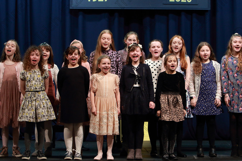 Feis07022020Fri35 
 35
All the class on stage singing Bessie, the Black Cat

Class:54: Vocal Girls Solo Singing 11 Years and Under

Feis20: Feis Maitiú festival held in Father Mathew Hall: EEjob: 07/02/2020: Picture: Ger Bonus.