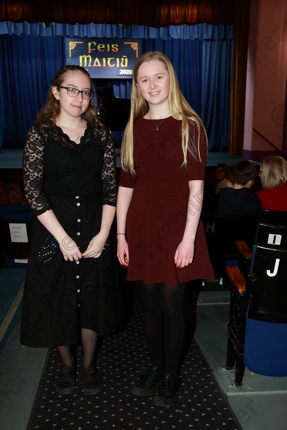 Feis05022020Wed33 
 33 
Duo Ava O’Hare and Orlaith O’Sullivan from Ballinascarthy and Co. Kerry.

Class:174: Piano Duets 12 Years and Under

Feis20: Feis Maitiú festival held in Father Mathew Hall: EEjob: 05/02/2020: Picture: Ger Bonus.