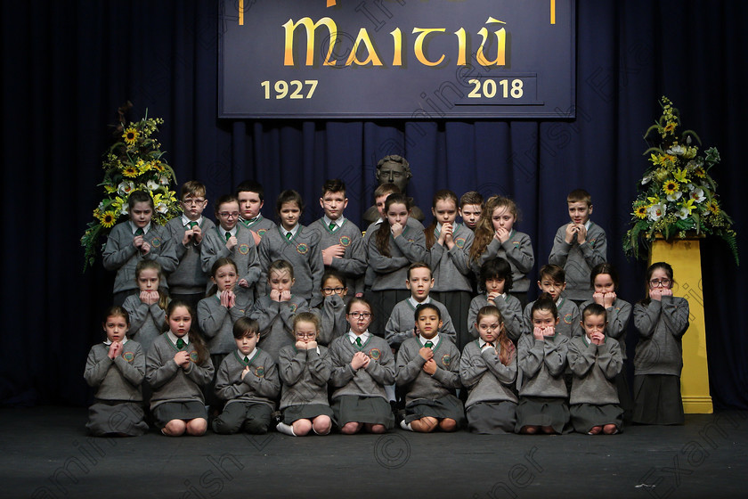 Feis23022018Fri08 
 6~14
An Teaghlaigh Ballyphehane performing.
 Speech and Drama Class: 476: “The Peg O’Mahony Memorial Perpetual Cup” Choral Speaking 4th Class Feis Maitiú 92nd Festival held in Fr. Mathew Hall. EEjob 23/02/2018 Picture: Gerard Bonus.