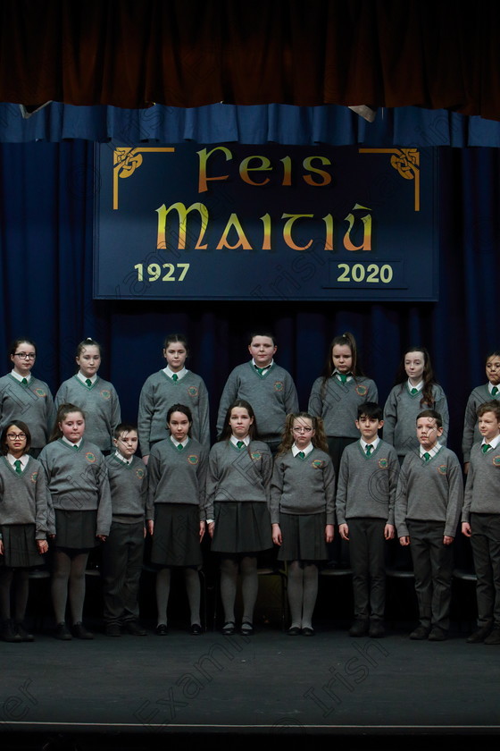 Feis12032020Thur18 
 16~23
Cup Winners an Teaghlaigh Naofa Ballyphehane performing Sick.

Class:474: “The Junior Perpetual Cup” 6th Class Choral Speaking

Feis20: Feis Maitiú festival held in Father Mathew Hall: EEjob: 12/03/2020: Picture: Ger Bonus.