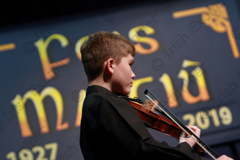 Feis0602109Wed04 
 3~4
Calum Byers from Glanmire performing.

Class: 258: Viola Solo 14Yearsand Under (a) Bridge – Spring Song from, 10 Pieces for Viola & Piano Vol.2 (Thames). (b) Contrasting piece not to exceed 4 minutes.

Feis Maitiú 93rd Festival held in Fr. Matthew Hall. EEjob 06/02/2019. Picture: Gerard Bonus