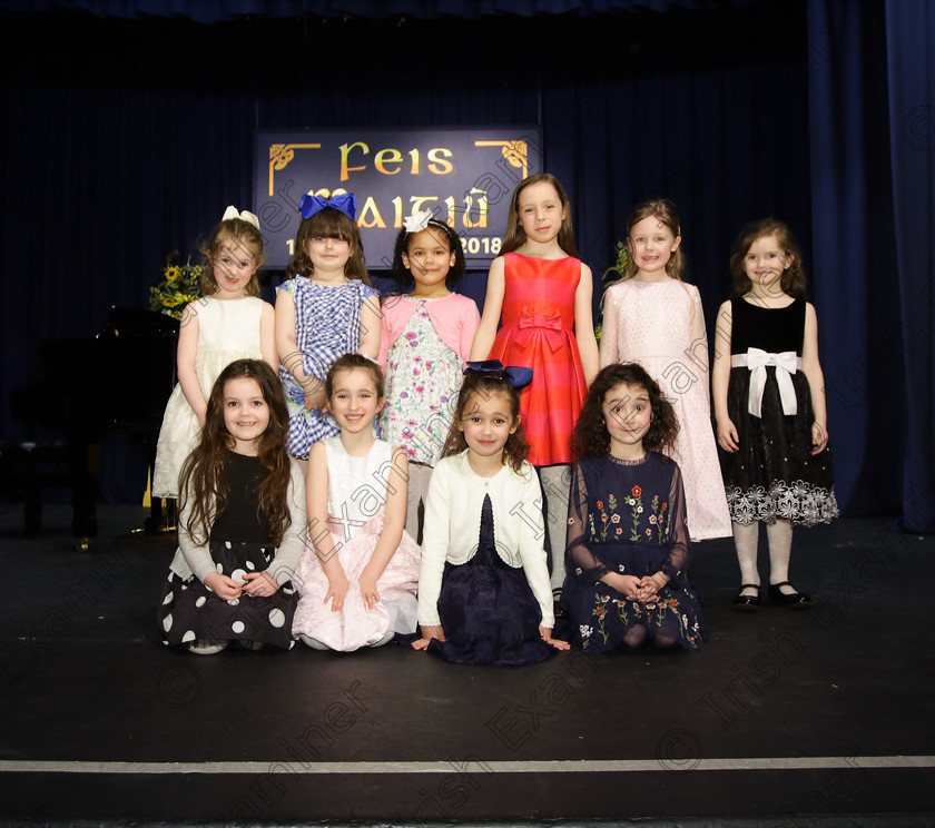 Feis27032018Tue41 
 41
All Performers of the Under 7 year’s class.
 Singing Class: 56: 7 Years and Under Crawley The Penguin Dance Feis Maitiú 92nd Festival held in Fr. Mathew Hall. EEjob 27/03/2018 Picture: Gerard Bonus