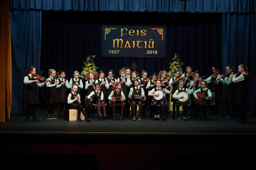 Feis12022019Tue34 
 33~38
St Catherine’s NS Bishopstown performing

Class: 284: “The Father Mathew Street Perpetual Trophy” Primary School Bands –Mixed Instruments Two contrasting pieces.

Feis Maitiú 93rd Festival held in Fr. Mathew Hall. EEjob 12/02/2019. Picture: Gerard Bonus