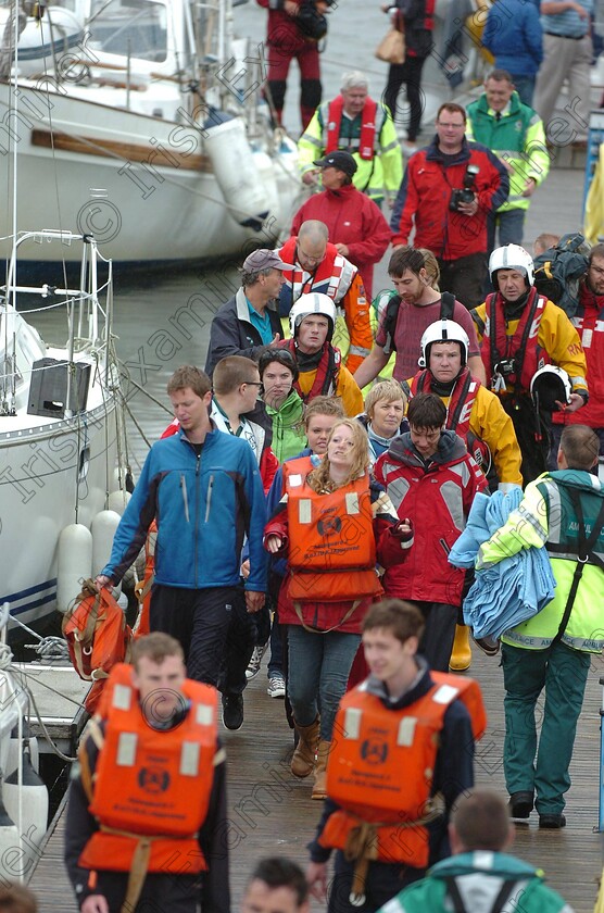 Astrid-ship-25 
 EEXX job 24/07/2013.
Crew of the Astrid are brought ashore, after their safe transfer to the vessel Spirit of Oysterhaven, after the tall ship Astrid ran aground near Oysterhaven, Kinsale, Co. Cork
Pic; Larry Cummins 
EE staff