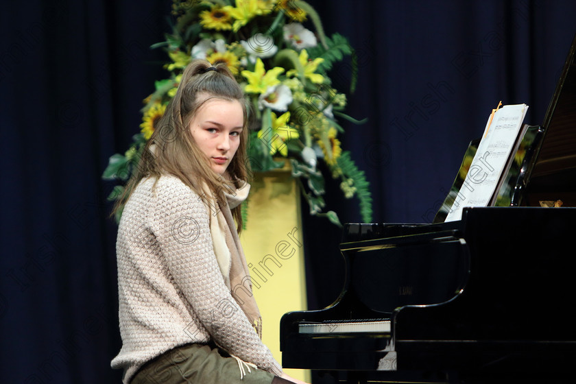 Feis0202109Sat07 
 7
Rioghnach Timmins performing.

Class: 184: Piano Solo 15 Years and Under –Confined Two contrasting pieces not exceeding 4 minutes. “The Kilshanna Music Perpetual Cup”

Feis Maitiú 93rd Festival held in Fr. Matthew Hall. EEjob 02/02/2019. Picture: Gerard Bonus
