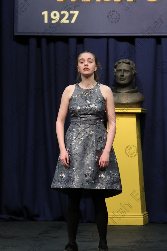 Feis23022018Fri78 
 78
Clodagh Gaffney presenting her poem “Hide and Seek” for a Joint 3rd place. 
 Speech and Drama Class: 401: Own Choice Verse Speaking 15 Years and Under A Poem of Own Choice; Feis Maitiú 92nd Festival held in Fr. Mathew Hall. EEjob 23/02/2018 Picture: Gerard Bonus.