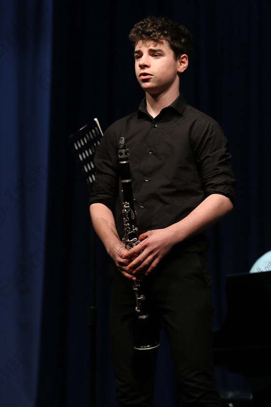 Feis09022018Fri49 
 49
Diarmaid Desmond introducing his recital.
 Instrumental Music Class: 212: Woodwind Solo16 Years and Under Feis Maitiú 92nd Festival held in Fr. Mathew Hall. EEjob 09/02/2018 Picture: Gerard Bonus.