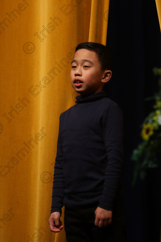 Feis20032018Tue16 
 16~17
Shayne Limansag giving a Commended performance of “Boy” from The Witches.
 Speech and Drama Class: 329: Dramatic Solo 8 Years and Under Feis Maitiú 92nd Festival held in Fr. Mathew Hall. EEjob 20/03/2018 Picture: Gerard Bonus